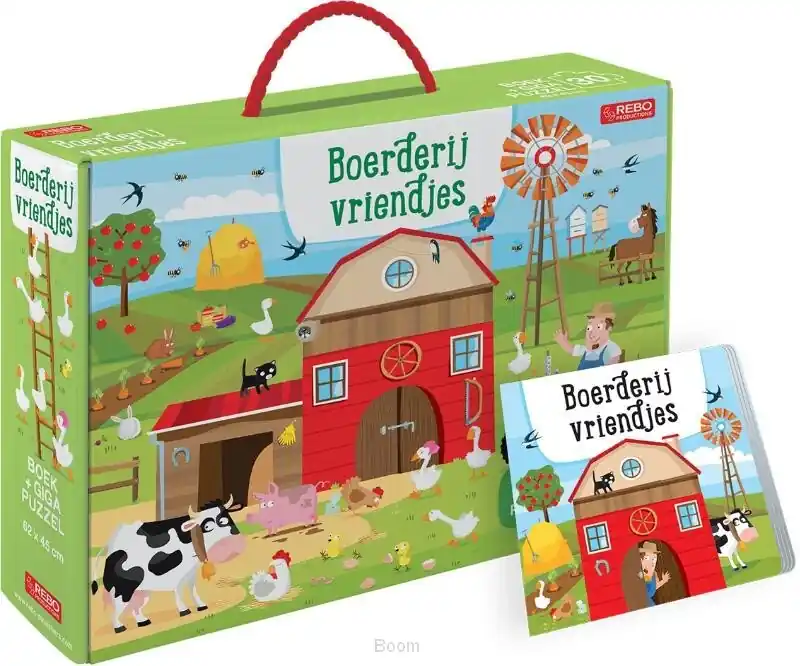 Boerderijvriendjes - boek + giga puzzel Rechtstreeks Van De Fabrikant