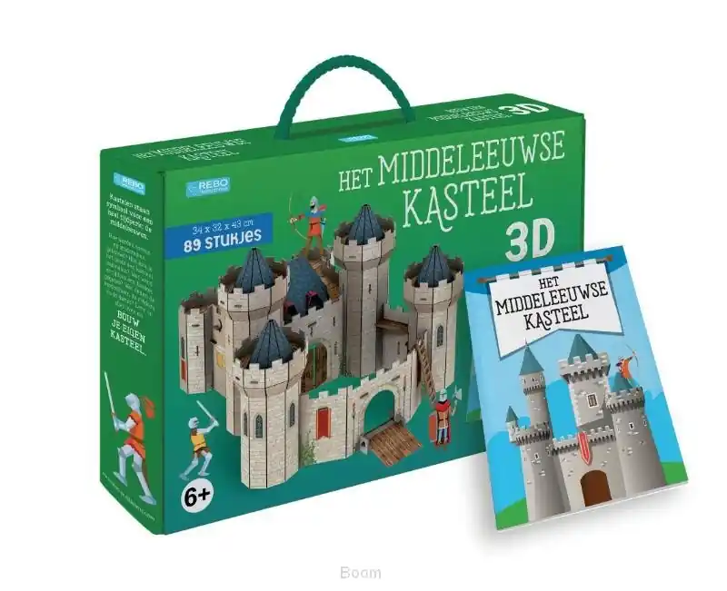 Lage Kosten Het middeleeuws kasteel - Boek + 3D-puzz