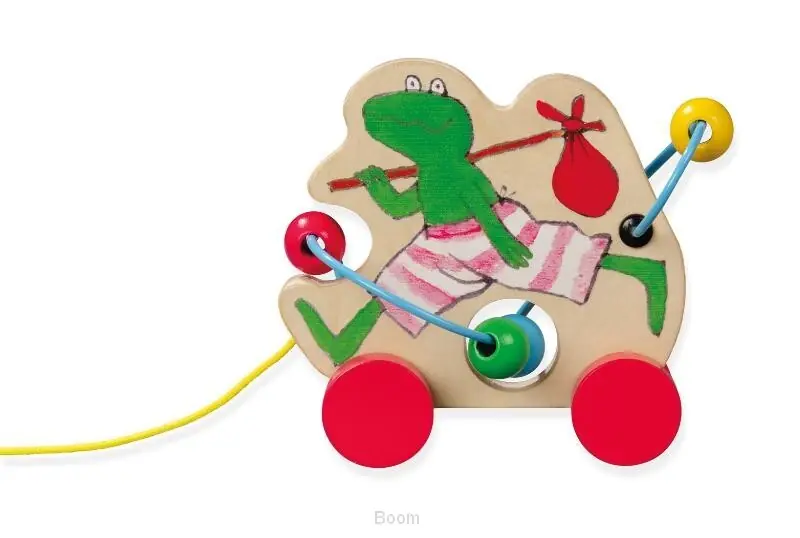 Kikker Houten trekfiguur Lage Kosten