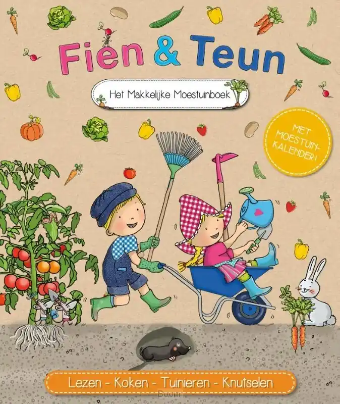 Gecertificeerd Fien & Teun - Het makkelijke moestuinboe
