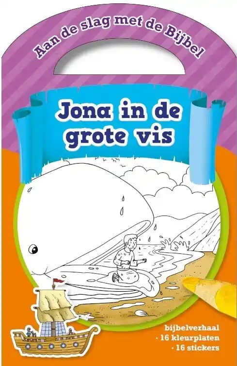 Superprijs Jona in de grote vis incl stickers