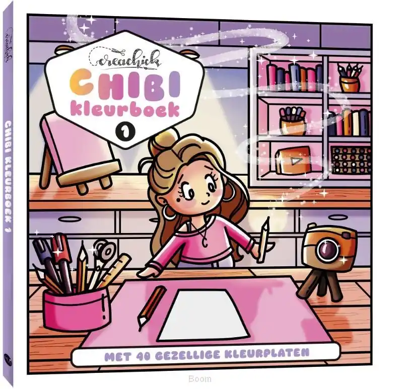 Gratis Retour CreaChick Chibikleurboek / 1