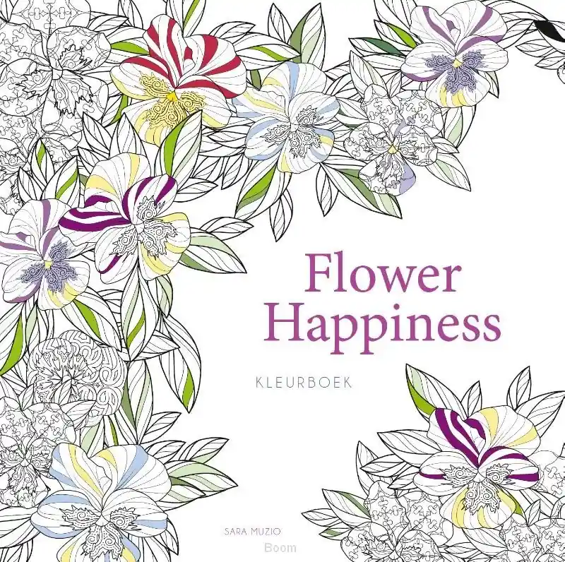 Flitsaanbieding Flower Happiness - Kleurboek