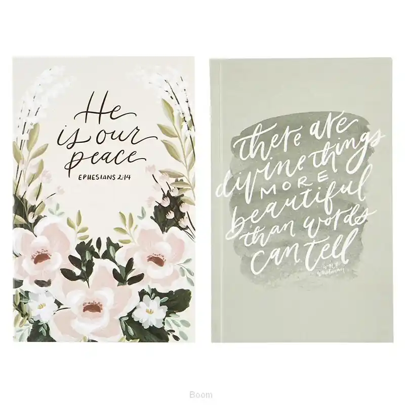 Notebook set He is our peace/there are d Lage Prijs