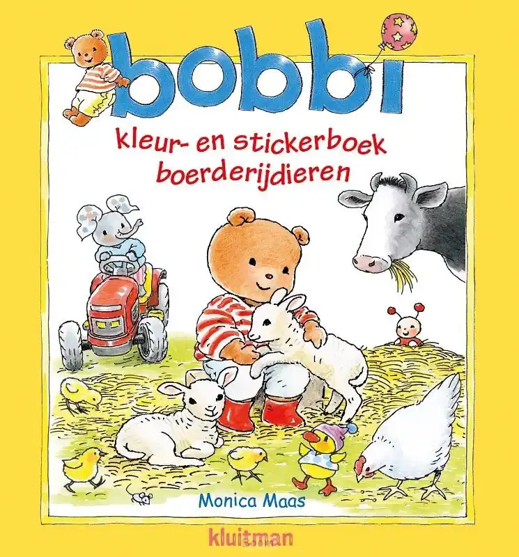Actieprijs Kleur- en stickerboek boerderijdieren