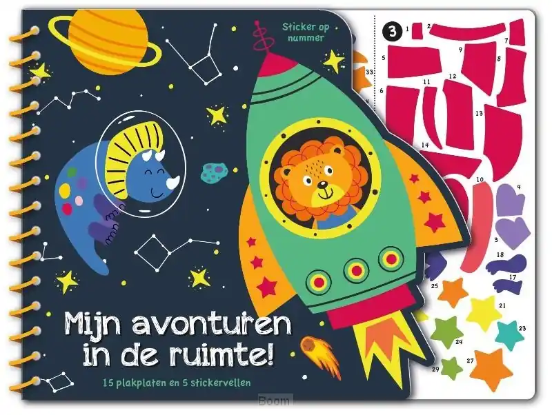 Must-Have Stickeren op nummer - Ruimte avonturen
