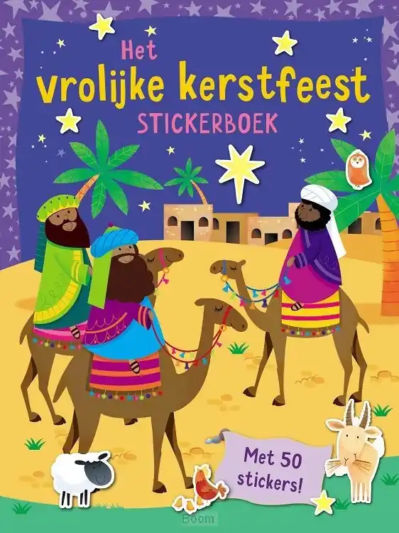 Het vrolijke kerstfeest stickerboek Tijdelijk Beschikbaar