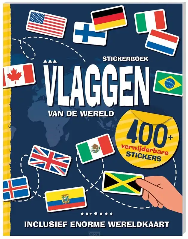 Stickerboek Vlaggen van de wereld Seizoensaanbieding