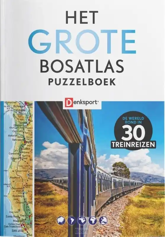 Denksport - Het Grote Bosatlas Puzzelboe Goedkoop