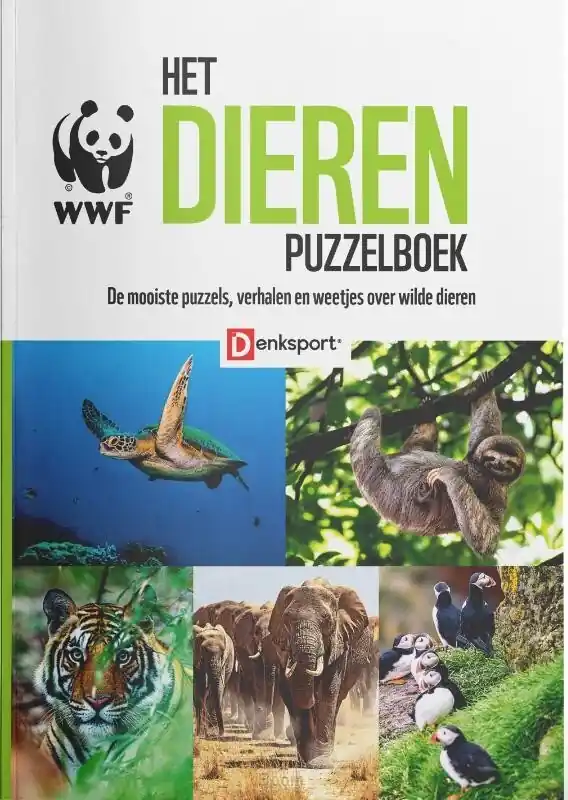 Gecertificeerd Het WWF dieren puzzelboek