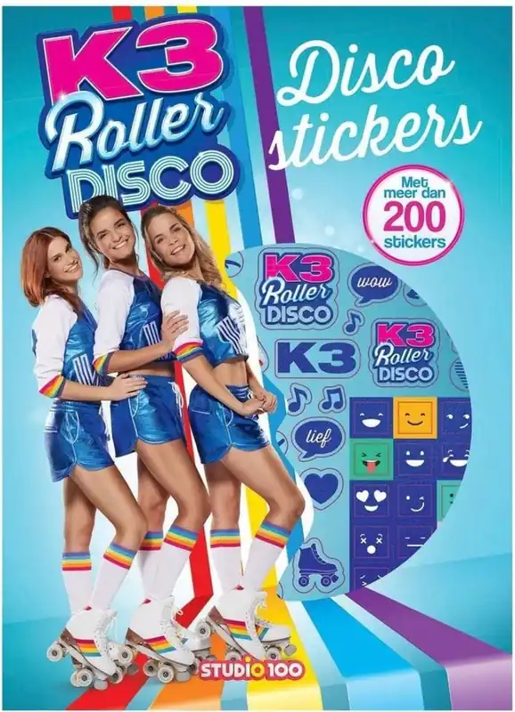 K3 : stickerboek - Disco stickers Beperkt Aanbod