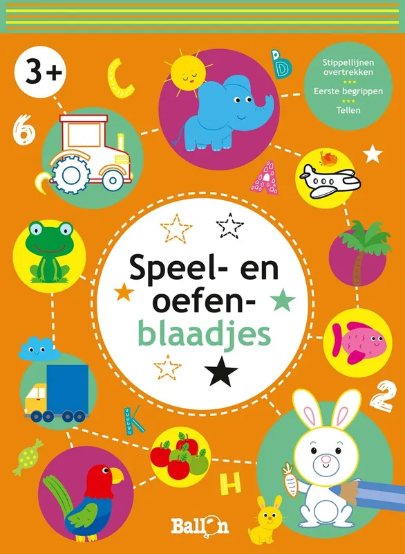 Speel- en oefenblaadjes 3+ (oranje) Koopje