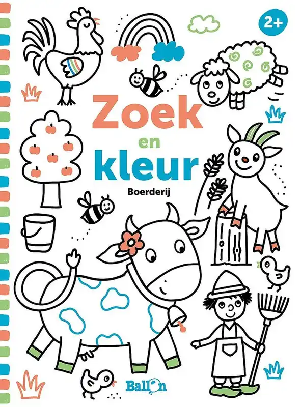 Snelle Levering Zoek en kleur: Boerderij (2+)