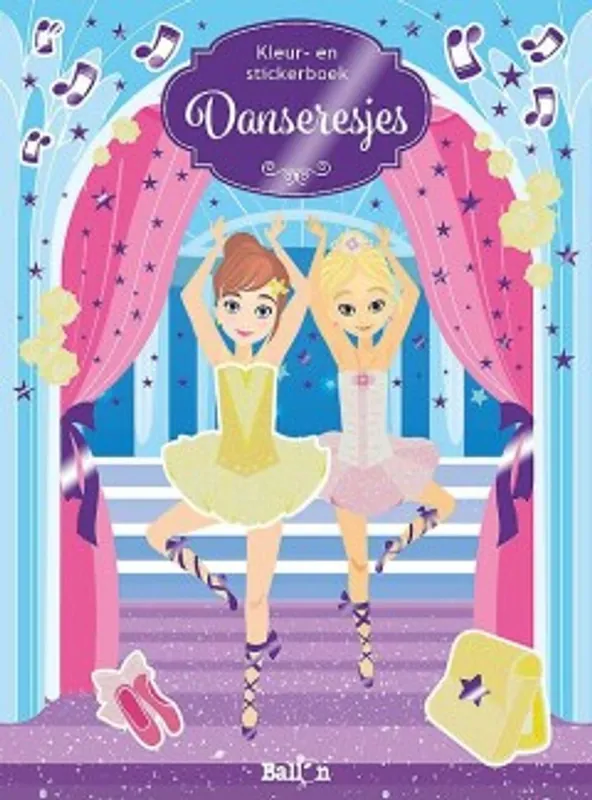 Kleur- en stickerboek Danseresjes Express Levering