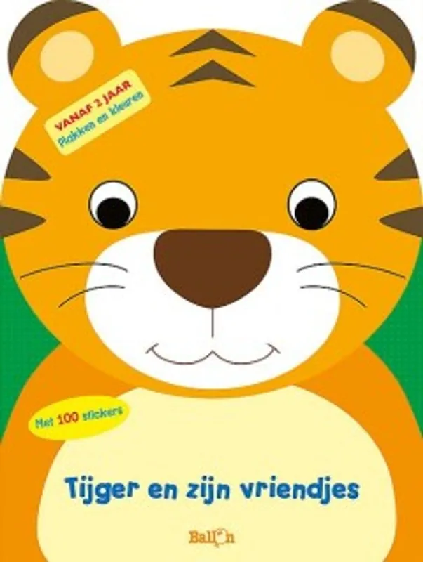 Tijger en zijn vriendjes (plakken en kleuren) Dagaanbieding