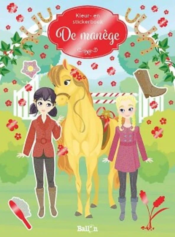 Kleur- en stickerboek De manege Nu Kopen
