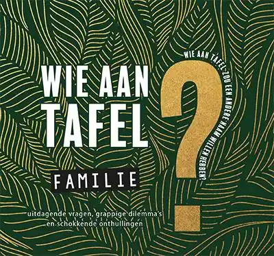 Wie aan tafel? Familie / Druk 1 Shop Nu