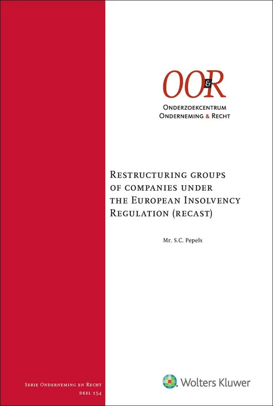 Bestseller Restructuring groups of companies under the European Insolvency regulation (recast) / Druk 1