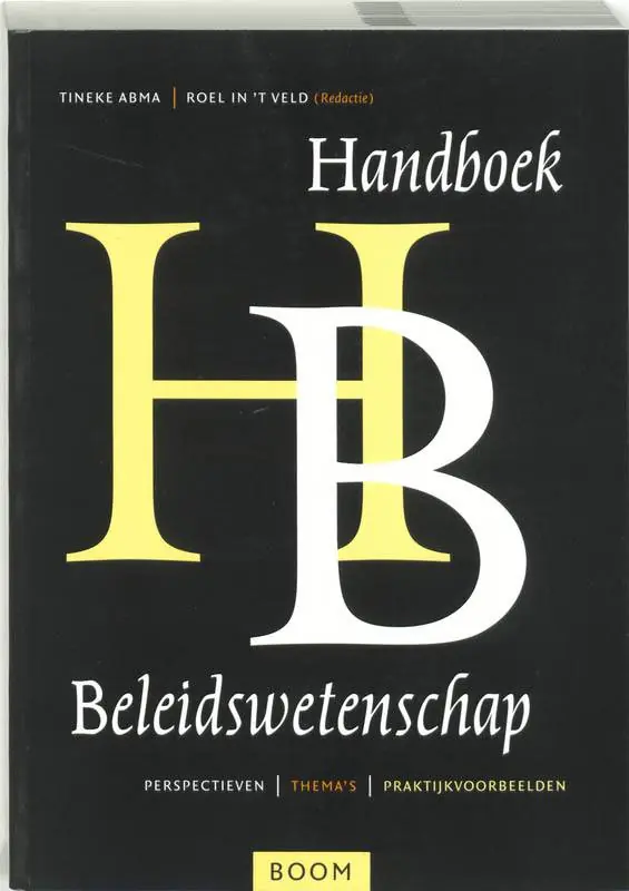 Handboek beleidswetenschap / Druk 1 Populair