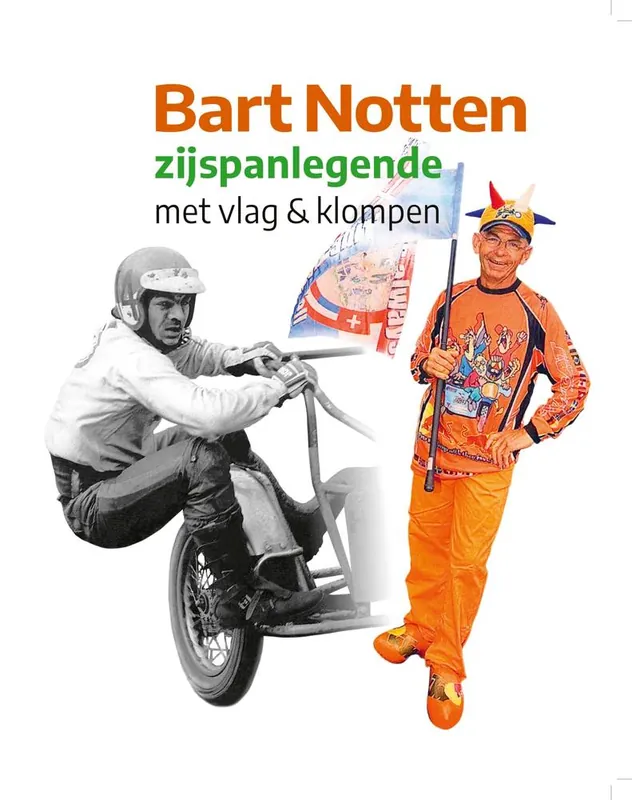 Lage Prijs Bart Notten, zijspanlegende met vlag & klompen / Druk 1