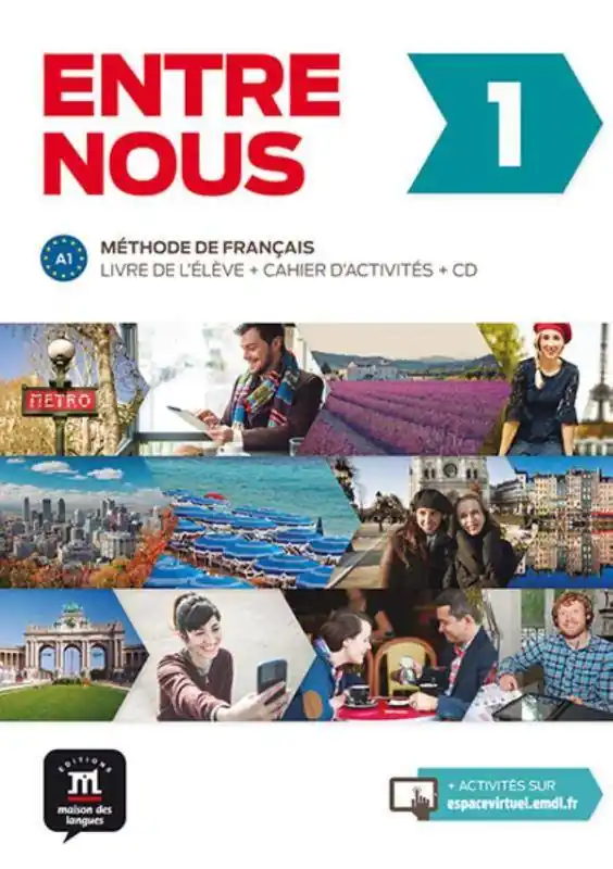 Lage Prijs Entre nous 1 - Tout en un A1 Livre de l'élève + cahier d'exercices / 1 Edition