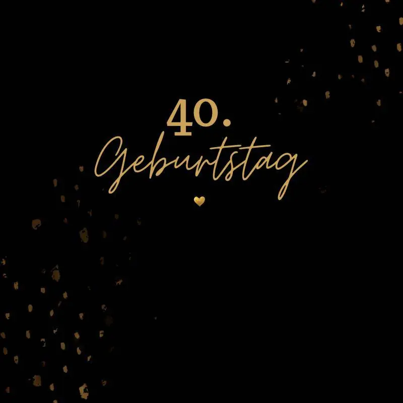 Tijdelijk Beschikbaar 40. Geburtstag- Gästebuch Blanko / 1 Edition