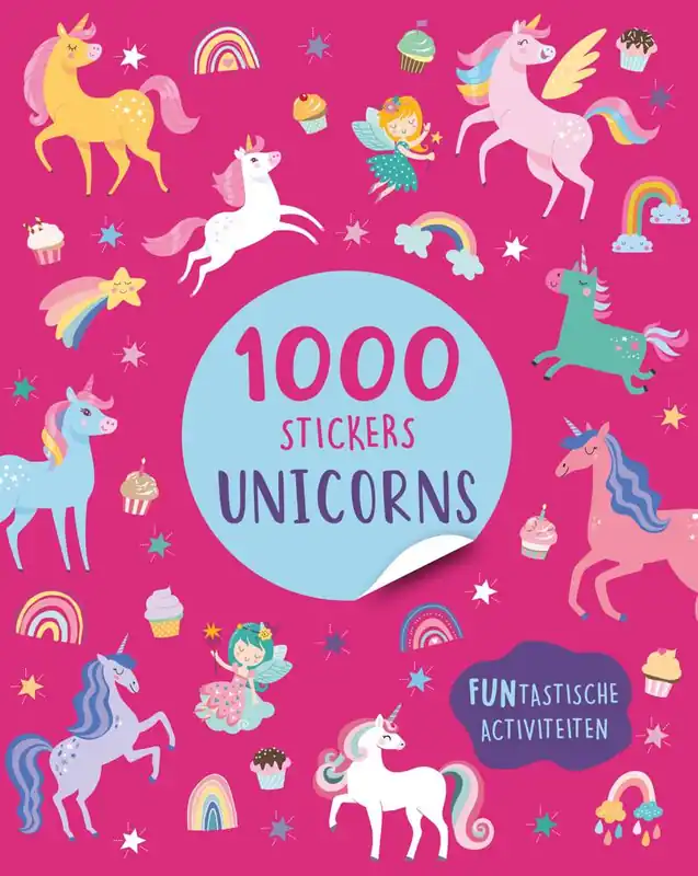 Bestseller Unicorns - 1000 stickers / Druk 1
