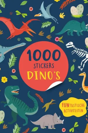 1000 stickers dino's / Druk 1 Merkproduct