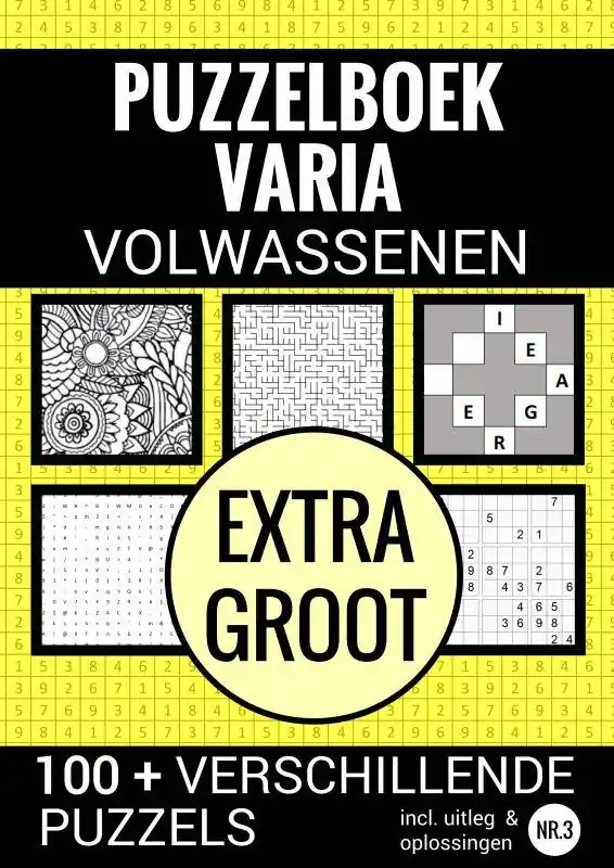 Puzzelen voor Volwassenen - Varia Extra Groot - NR. 3 / Druk 1 Korting