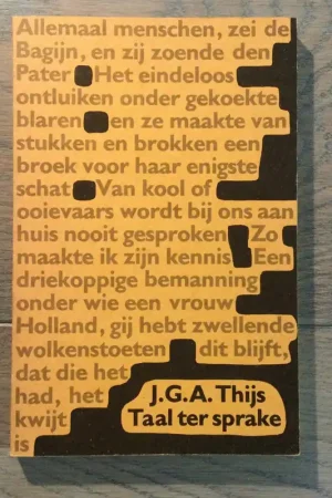 Seizoensaanbieding Taal ter sprake - Thys