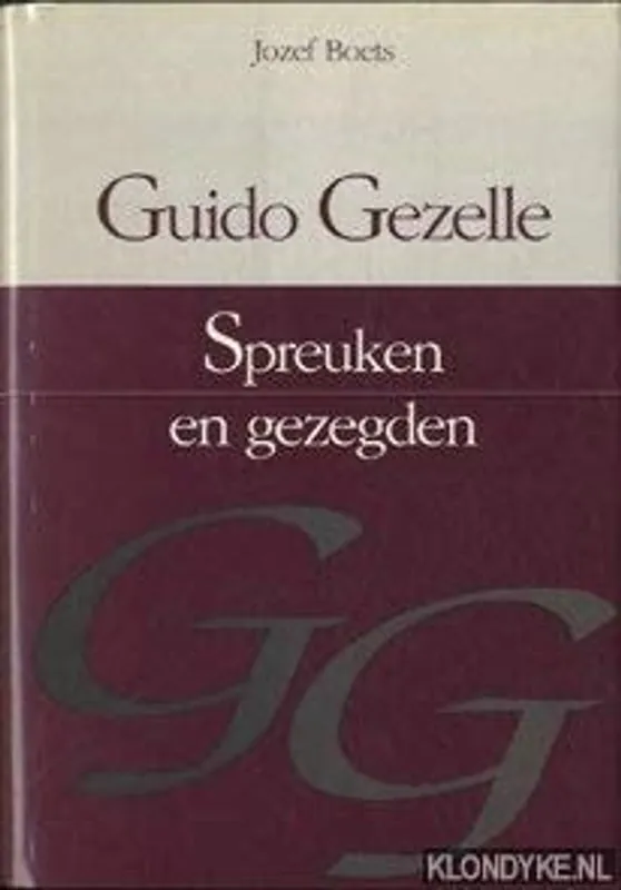 Goedkoop Guido gezelle spreuken en gezegden - Gezelle
