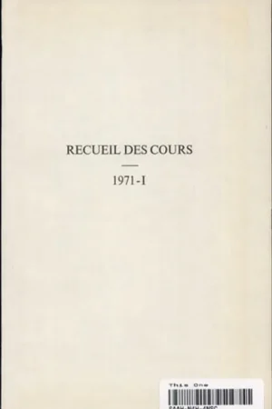 1971 1 tome 132 - Hague Academy of International Law. Actieprijs