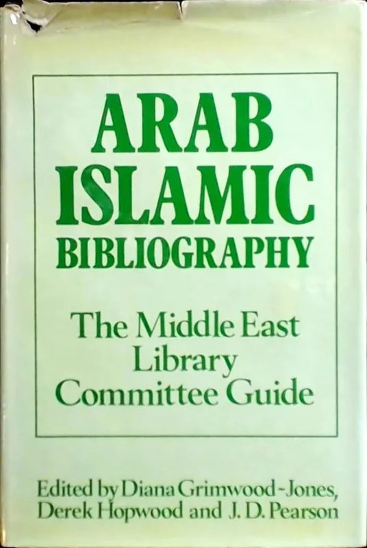 Goedkoop Arab-Islamic bibliography - Pearson