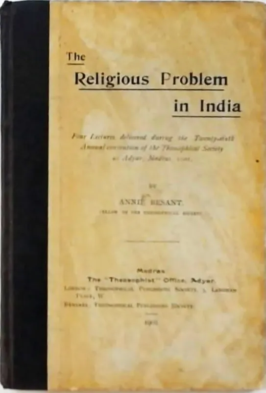 Koop Vandaag The religious problem in India - Annie Besant