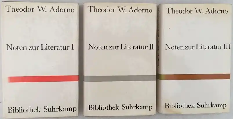 Betaalbaar Noten zur Literatur I-III - Adorno Theodor W