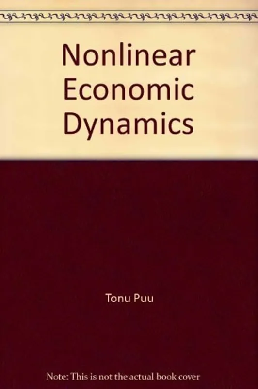 Nonlinear economic dynamics - Tönu Puu Laatste Kans
