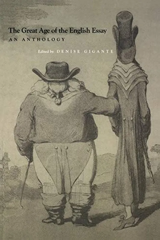 Actieprijs The Great Age Of The English Essay An Anthology - Denise Gigante