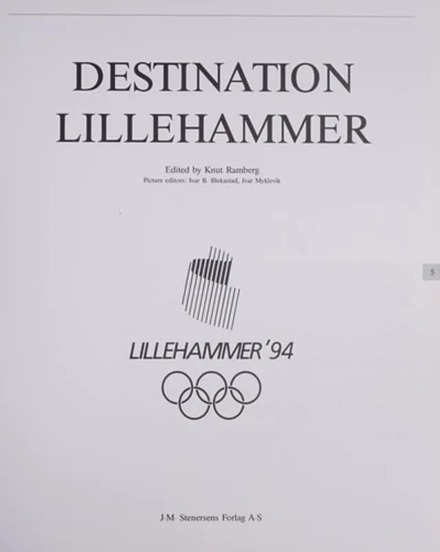 Destination Lillehammer - Knut Ramberg Goedkoop