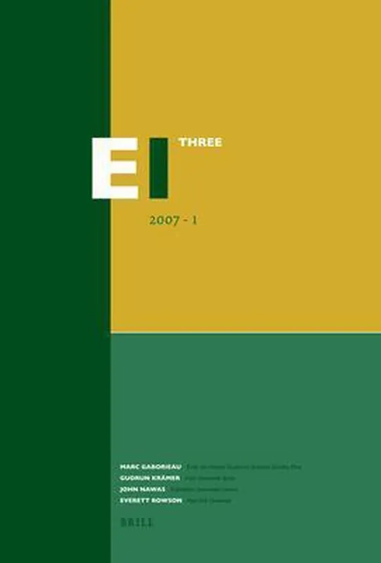 Exclusieve Aanbieding The Encyclopaedia of Islam 3 (Encyclopaedia of Islam)