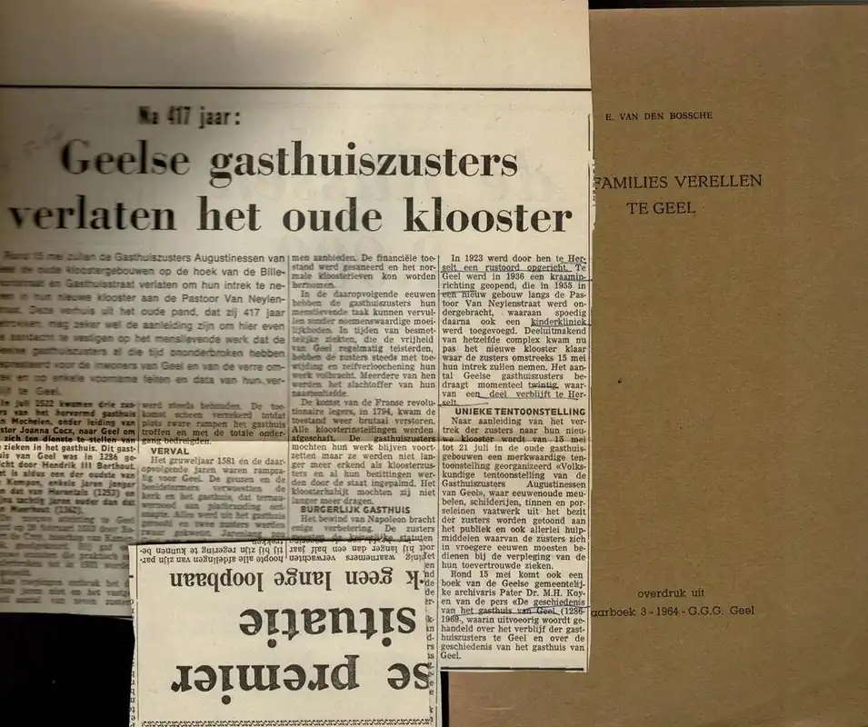De families Verellen te Geel - E. Van Den Bossche Favoriet