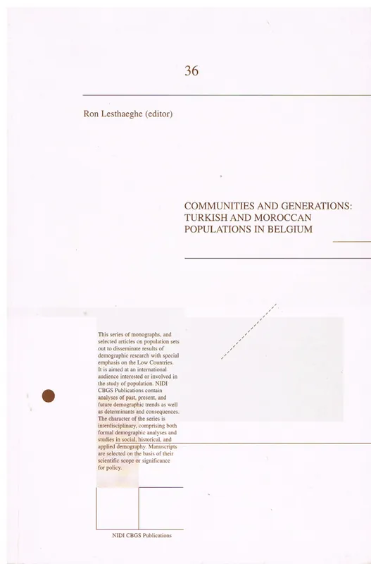 Flitsaanbieding Communities and generations - R. Lesthaeghe