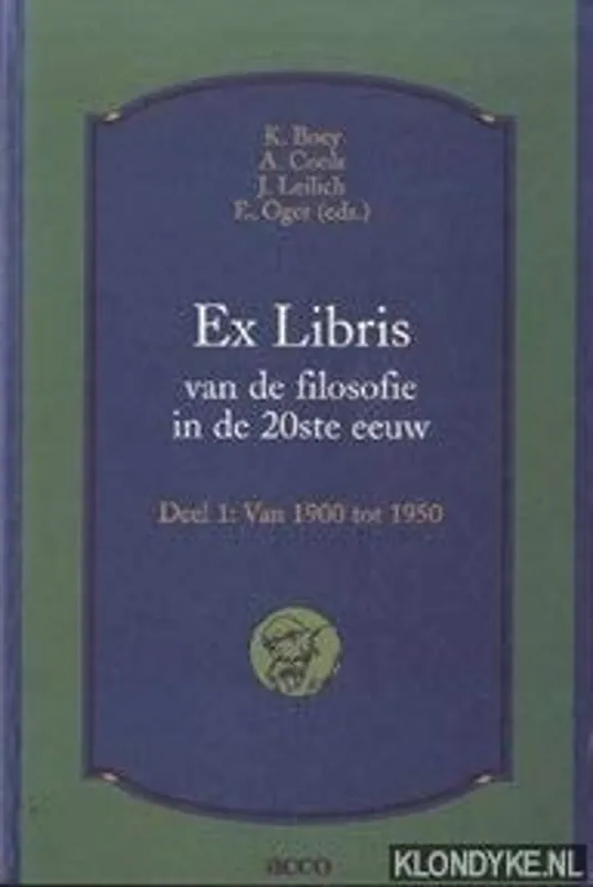 Ex Libris van de filosofie in de 20ste eeuw deel 1 Van 1900 tot 1950 - Boey, K. Populair