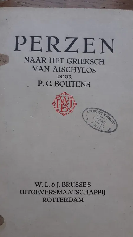 Perzen - Pieter Cornelis Boutens Populair