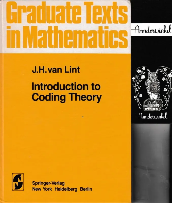 Aanbieding Introduction to coding theory - Jacobus Hendricus van Lint