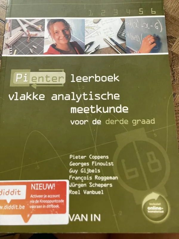 Gereduceerde Prijs Pienter 6 TSO - 6/8u vlakke analytische meetkunde leerboek - Pieter Coppens