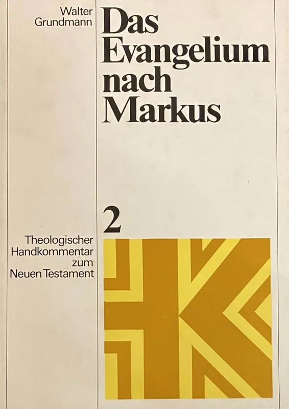 Lage Prijs Theologischer Handkommentar zum Neuen Testament, Bd.2, Das Evangelium nach Markus - Walter Grundmann