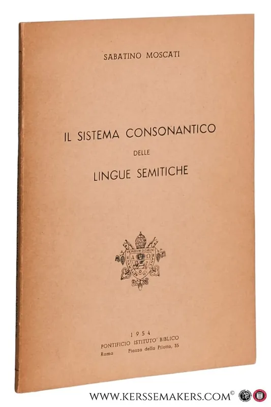 Must-Have Il sistema consonantico delle lingue semitiche. - Moscati, Sabatino.