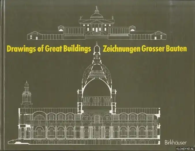Exclusieve Aanbieding Drawings of great buildings / Zeichnungen Grosser Bauten - Stucky, Monica & Werner Blaser