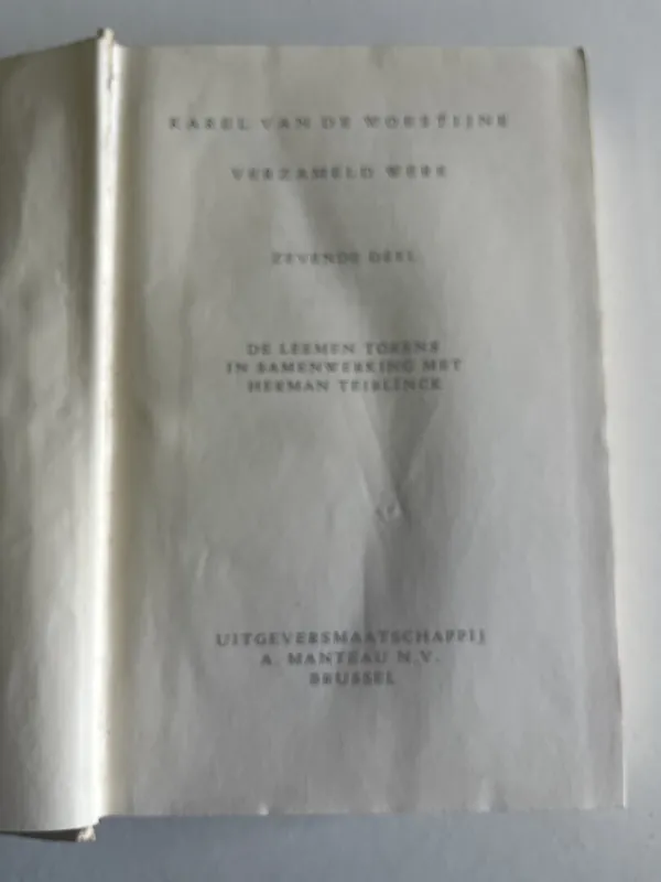 Verzameld Werk van Karel van de Woestijne - Karel van de Woestijne Exclusieve Aanbieding