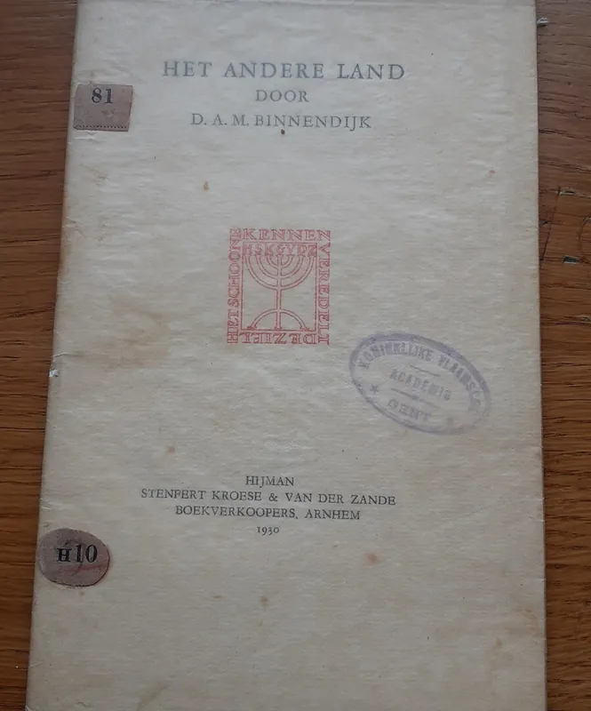 Het andere land - Dirk Adrianus Michel Binnendijk Lage Kosten